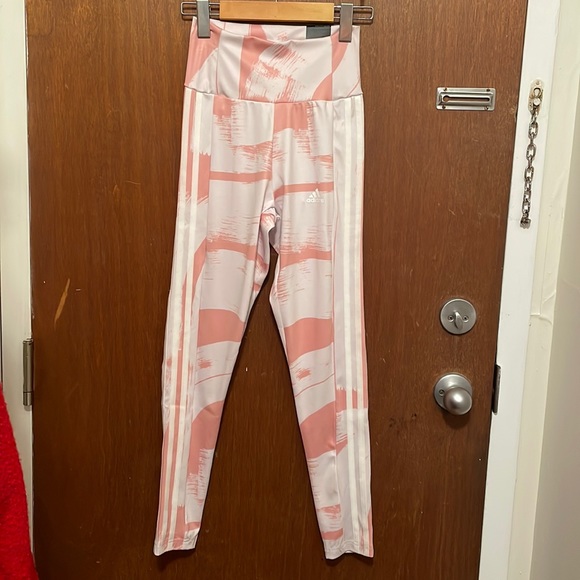 NWT Adidas Designed To Move Graphic High-Waist Tights - Picture 5 of 13